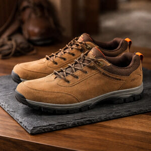 NWOT OUTDOOR HIKING/WALKING MENS faux suede/leather size EU 41 US8